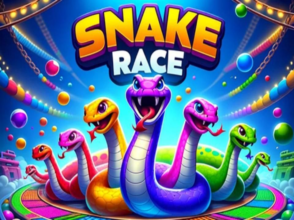 Vibrant Snake Race: Colorful Dash Challenges