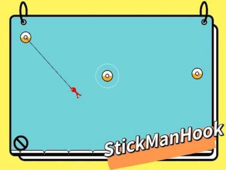 Hook Dash Man: Stick Swing Thrills