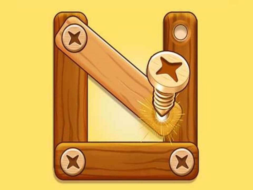 Wood Screw Rest: Nuts Bolts Soothing Puzzles
